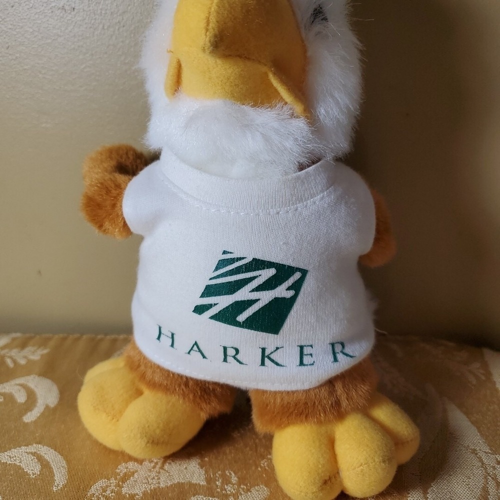 Steven Smith 8in Harker Eagle Plush Mascot Unisex Brown White School Spirit Toy